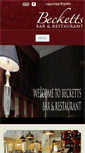 Mobile Screenshot of beckettsbar.ie
