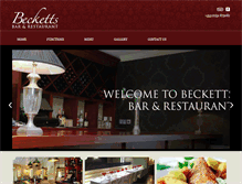 Tablet Screenshot of beckettsbar.ie